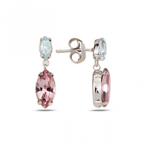 Sterling earrings Cristal Swarovski - 18mm  MAE17